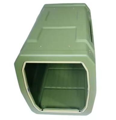 China OEM Rotationele Schimmel Huisdieren Katten Solid Cages Rotomolded Plastic Dog Kennel Heavy Duty Dog Crate Te koop