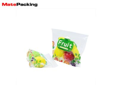 China Safety Food Grade Fresh Vegetable Plastic Packaging Bags Anti Fog 0.12mm Thickness for sale