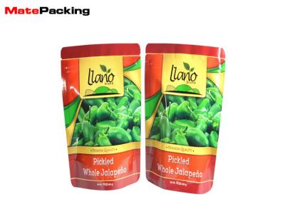 China El papel de aluminio se levanta los bolsos del envase de plástico de las verduras frescas para la pimienta verde en venta