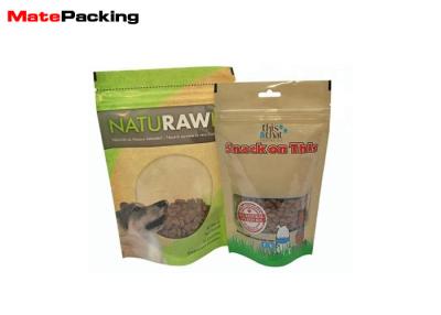 China Alimento para animales Ziplock que empaqueta a prueba de humedad de los bolsos modificada para requisitos particulares con la ventana en venta