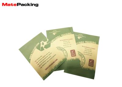 China PLA Material 100% Food Safe Brown Paper Bags Biodegradable Customized Thickness for sale