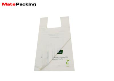 China 100% Corn Starch Disposable Grocery Bags , Biodegradable Plastic Shopping Bags for sale