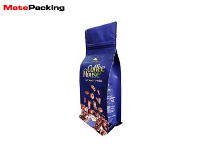 China Color Printing Foil Coffee Bags With Valve Aluminum Foil Flat Bottom Custom Size for sale