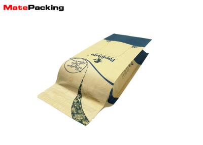 China Side Gusset Kraft Paper Food Bags Aluminum Foil Coffee Pouch With Ziplock for sale