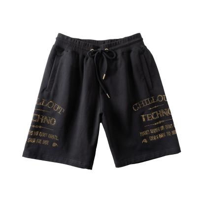 China MGC Sustainable Garment Rhinestone Men Pants For The Stylish Way Plus Size Oversized Sweatpants Loose Short Pants for sale