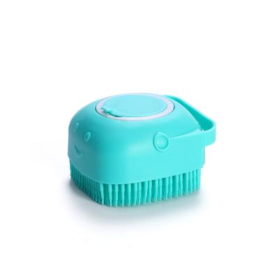 China Sustainable Pet Cat And Dog Bathing Brush, Bathing Massage Artifact Rubbing Soft Silicone Bath Brush, Hair Silicone Pet Cleaning Brush for sale