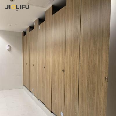 China Compact fireproof wood grain hpl honeycomb toilet partition for sale