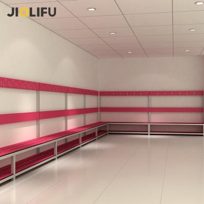 China Compact Hot Sale Aluminum Laminate Panel Gym Changing Room Waiting Benches for sale