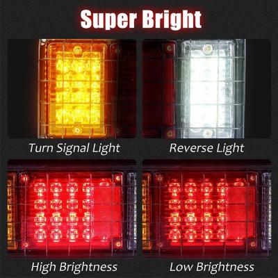 China Super Bright High Brightness 40 LED Truck Tail Light With Iron Net Protection for sale