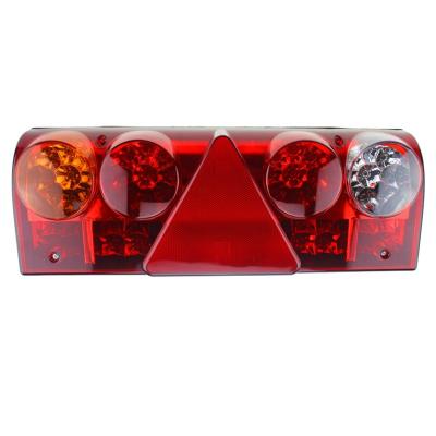 China High Quality High Brightness 3 in 1 Stop Turn Brake Light 24V Red Tail Light Lamp Led Truck Light for sale