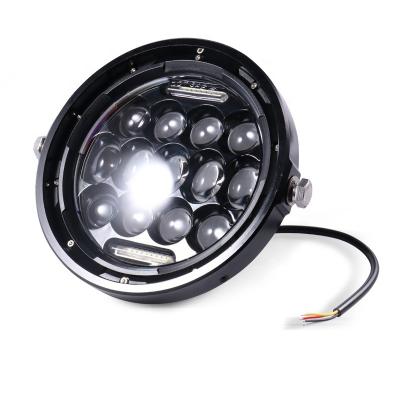 China Motorcycles Modified Off-Road Vehicle Modified Retro LED Headlights 7 Inch 40W Daytime Running Lights Far And Near Light Led Headlights for sale