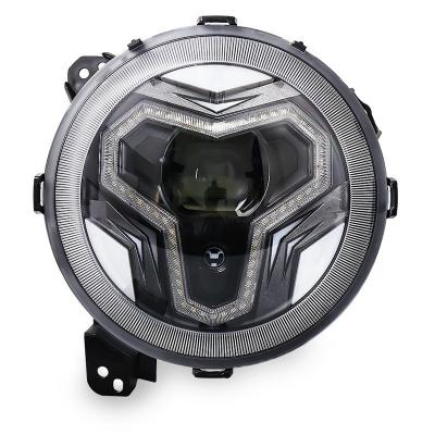 China Hot Selling JL Modified Cowboy Diecast Aluminum Alloy With Welcome Function 9 Inch Headlights High And Low Bright Front Lighting CarLed Headlamp for sale