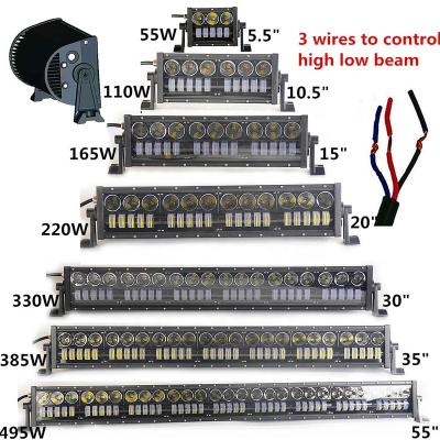 China Cheap PC Factory Price Modified Offroad Spotlights Roof Lights 12V Trucks Net Lights 24V 220W 17600LM Car Led Light Bar for sale