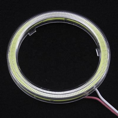 China Imported new high-brightness LED foil style 90MM COB angel eyes with outer cover accent COB angel eyes for BMW e60 angel eyes for sale