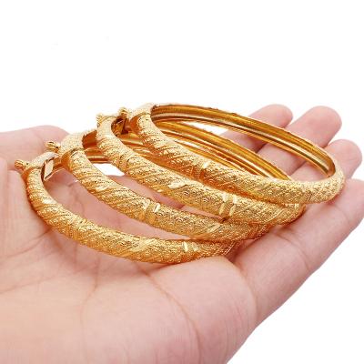 China FASHIONABLE Wholesale 18K Gold Plated Can Open Ethiopian African Dubai Indian Bangle Bracelets Jewelry Wedding Gifts For Women Bracelets for sale