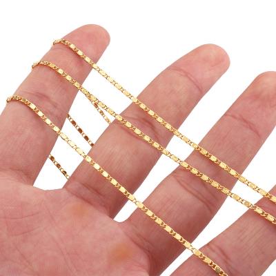 China Wholesale FASHIONABLE Gold Plated Necklaces Friends Necklace Chains Jewelry Gifts For New Year Cuban Link Chain Jewelry Necklace for sale