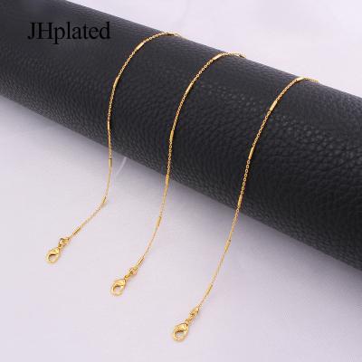 China TRENDY necklace jewelry chains for women collares gold plated custom gifts for friends new year necklaces cuban link chain for sale