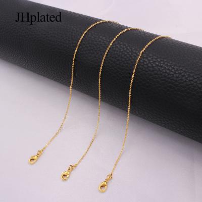 China TRENDY necklace for women/men 18k gold plated chain jewelry for women girlfriends necklace gifts for new year on neck jewelry for sale