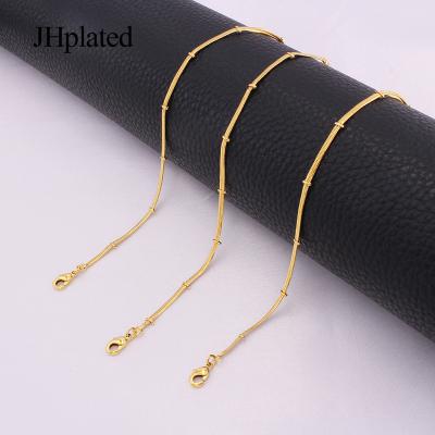 China FASHIONABLE 18K Gold Plated Chain Necklace Jewelry New Friends Gifts Friends Chain Women Necklaces On The Neck Jewelry Chains for sale