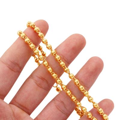 China FASHIONABLE 18k Gold Filled Cuban Link Chain Necklace Friends Necklace Chains Gold Plated Custom Necklaces Women Collares Jewelry Cuban Gifts for sale