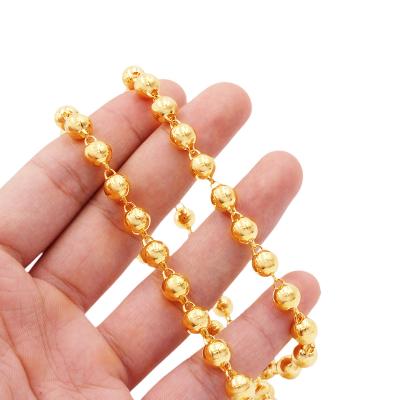 China Fashion TRENDY African Gold Plated Necklaces Accessories Jewelry Women Girlfriends Necklace Chains Gifts Link Chain Jewelry Wholesale for sale