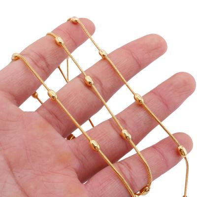 China TRENDY Fashion 18K Gold Plated Cuban Link Chain Necklaces Jewelry Women Jewelry Friends Necklace Wholesale Custom Chains Gifts for sale