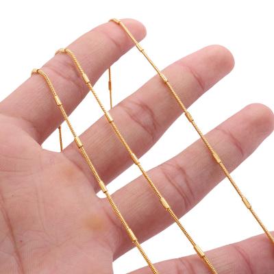 China TRENDY Gold Plated Wholesale Fashion Filled Thin Link Chain Necklace Women Jewelry Gifts Minimal Chains Necklace Friends Necklaces for sale