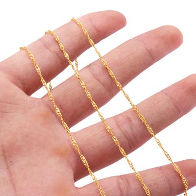 China TRENDY Africa Town 18k Gold Plated Filled Personalized Jewelry Couples Charm Chains Tasty Necklaces Pairs Necklaces for sale