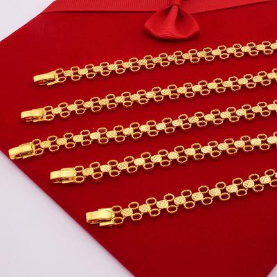 China New FASHIONABLE Luxury Gold Plated Stainless Steel Charm Bracelets Bangle Wedding Gifts 18K Charm For Women Bangle Jewelry Wholesale for sale