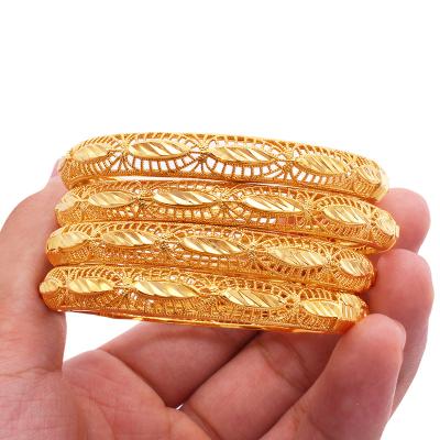 China FASHIONABLE 18K Gold Plated Jewelry Bracelets for Women Wife Wedding Charm Gifts Bracelets and Bangles Bangle Jewelry Wholesale Bangle for sale