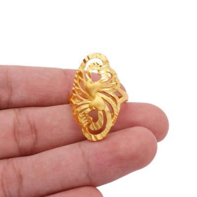 China New FASHIONABLE French 18K Gold Plated Adjustable Rings Wedding Bridal Jewelry Maids Ring Girls Wife Gifts For Women for sale