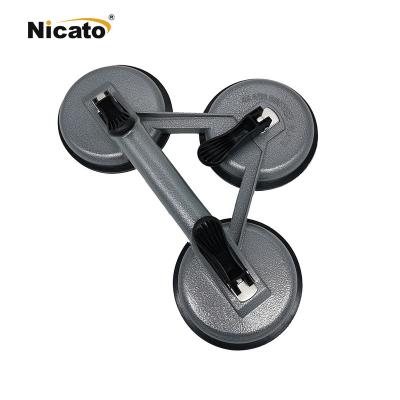 China High Quality Triple Head Glass/Tile/Marble Lifter Suction Cup 150 Kg Glass Lifter Extractor for sale