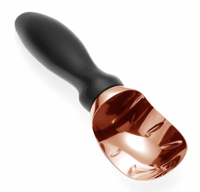 China Durable Dishwasher Safe Premium Heavy Duty Ice Cream Scoop Rose Gold With Comfortable Handle for sale