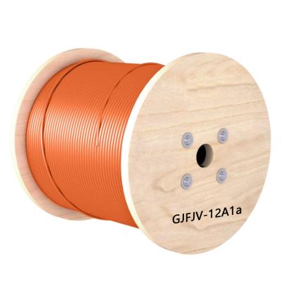 China Computer Room 4 6 8 12 Core Indoor Soft Easy Strip Round Tensioned Buffer Duplex Fiber Optic Cable for sale