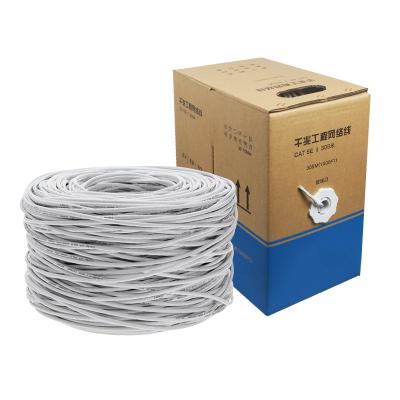 China Computer Networks Network Cable Utp Cat5 Cat6 Flounder Test 1000ft CCA Patch Cord Utp Cat5e Lan Cable for sale