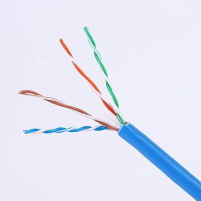 China Computer Networks Double 4pair Sheath Network Cable Outdoor Solid Copper Stp Cat6 Sftp Cat6 0.56mm Drum 305meter for sale