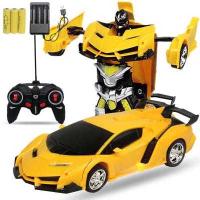 China 1:18 5 ch deformation remote control car ace image transformation robot toys remote control car with rechargeable battery for sale