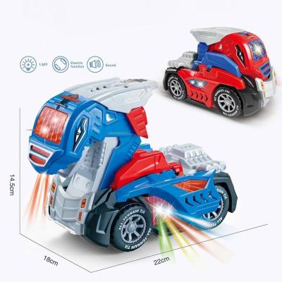 China Play Light Music Electric Universal Tank Toys Transform Dinosaur Robot Car Toy for sale