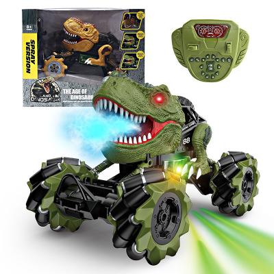 China 2.4Ghz Command 1:16 2.4Ghz Buit-in Music 4WD Stunt Drift Monster Truck Dinosaur Toys Lightweight Remote Control Off-Road Car With Jet for sale