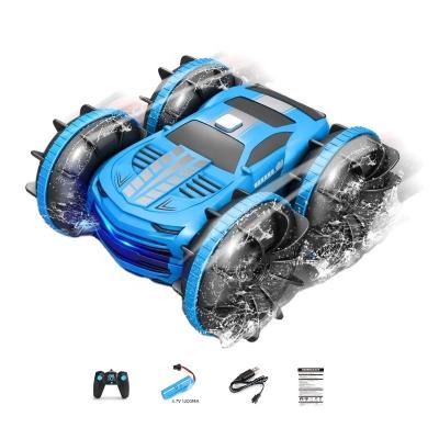 China 4wd Rc Zg 2022 Amphibious Vehicle 1:24 Rc Car Kids 4Wd Water Land Waterproof Rc Stunt Car for sale