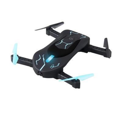 China Rc 4 Axis Mini Pocket Wifi Foldable Selfie Drone With 0.3mp wifi fpv Camera RC Quadcopter Fixed Altitude UAV for sale