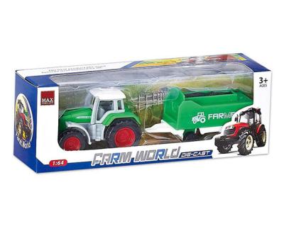 China Toy Children Outdoor Alloy Diecast Diecast Sliding Farm Truck Car Toy for sale