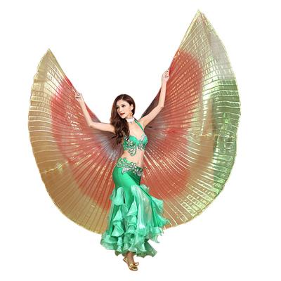 China Three Color Hot Selling Bright Wing Belly Chinese Dance Clothing Dress Clothes for sale