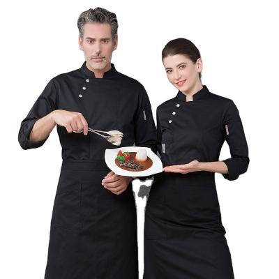 China Over The Knee Custom Restaurant Chefs Logo Uniform Unisex Plus Size Uniforms for sale