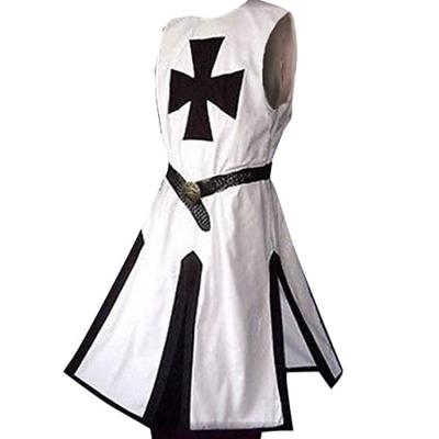 China Polyester Custom Design Medieval Renaissance Split Tops Men Cosplay Clothing Knights Stage Costumes For Performance for sale