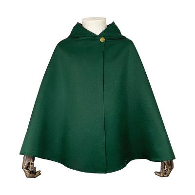 China New Polyester Style Fashion Stage Performance Green Cloak Cosplay Anime Costume Attack On Giant Cosplay Clothing for sale