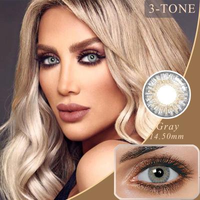 China Weding/Party/Dinner/Factory Price CheapColor Contact Lens Natural Color Contact Lenses Studio 3 Tone Colored Contact Lenses for sale