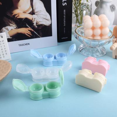 China Portable Fashio Lens Case PP Colorful Contact Lens Case Lens Case Beautiful Contact Lens Case Cheap Contact Lens Case for sale