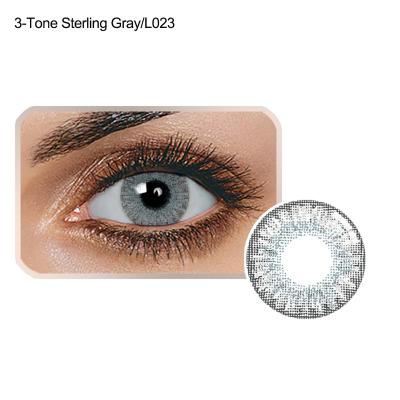 China Weding/party/dinner/studio factory price promotion natural color contact lenses cheap yearly color contact lenses 3 Tone Soft Contact Lens for sale