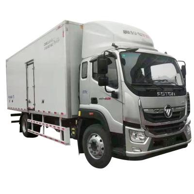 China Famous brand small box refrigerated frozen food transport truck for hot sale > 50T for sale